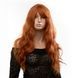 Парик длинный волнистый с челкой Fetish Hair рыжий, 60 см